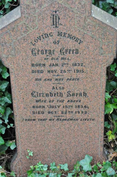 Green - George, Elizabeth Sarah