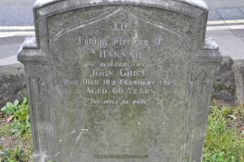 Grice - Hannah (wife of John)