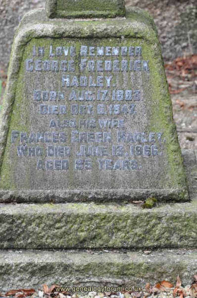 Hadley - George Frederick, Frances Green