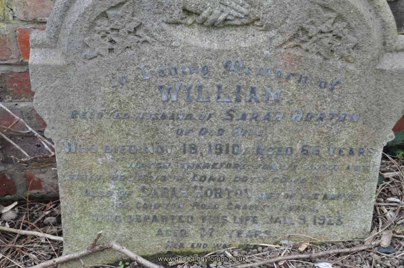 Horton - William, Sarah