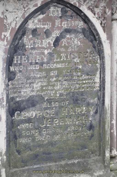 Laister 1 - Mary & sons George, Harry, Jeremiah