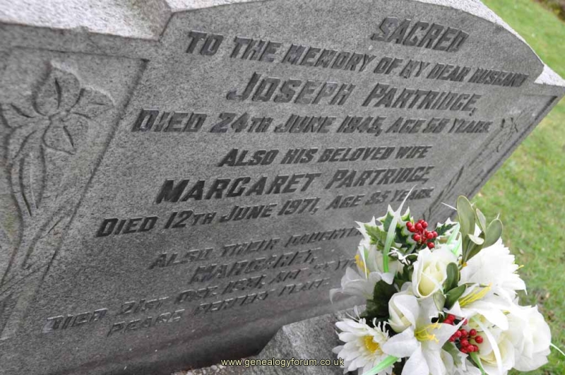 Partridge - Joseph, Margaret & dau Margaret