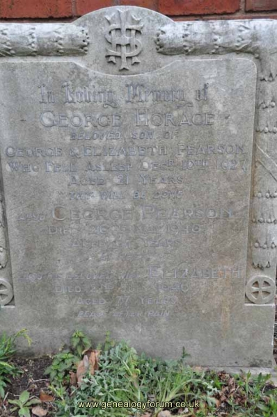 Pearson - George, Elizabeth & son George Horace