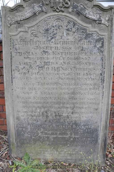 Perry (sons & daughters of Thomas & Esther)