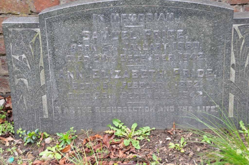 Price - Samuel, Ann Elizabeth