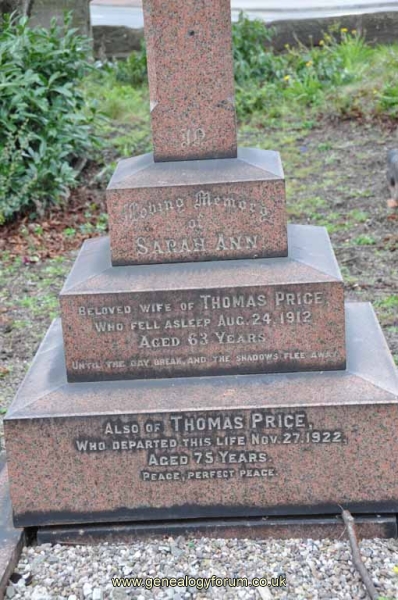 Price - Thomas, Sarah Ann
