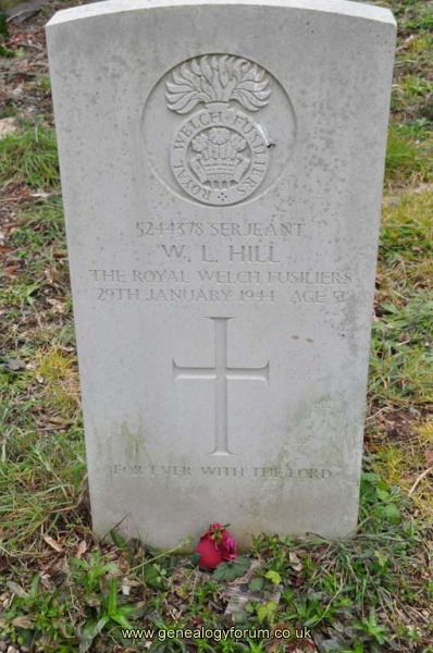 Sgt W L Hill  KIA