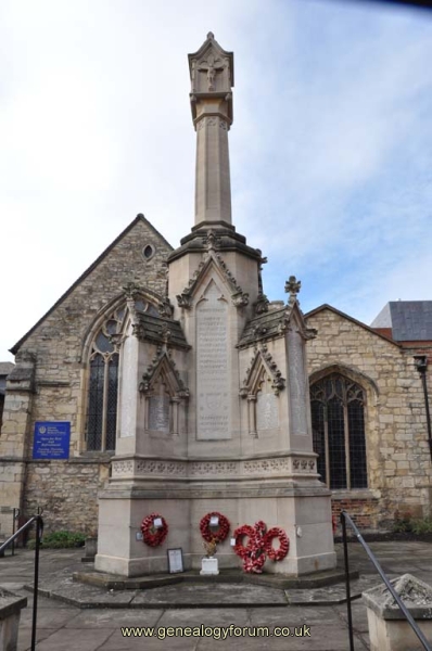 Lincoln - Cenotaph (in front of St Benedicts Church)