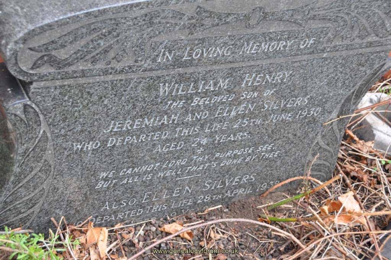 Silvers - Ellen (wife of Jeremiah) & son William Henry