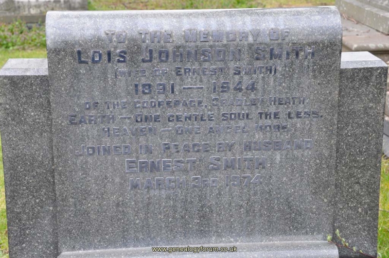 Smith - Ernest, Lois Johnson