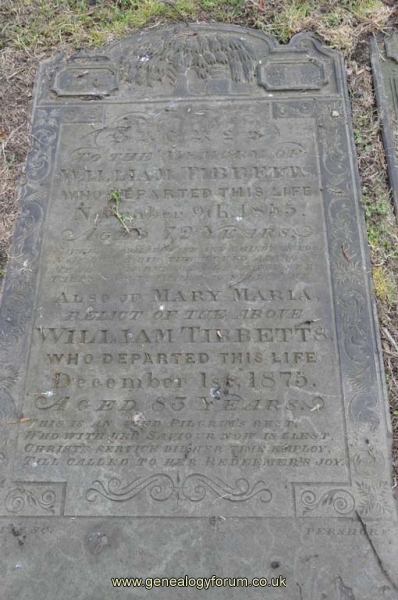 Tibbetts - William, Mary Maria