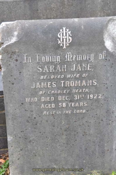 Tromans - Sarah (wife of James)