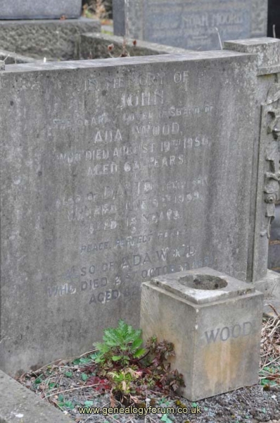 Wood - John, Ada & son David