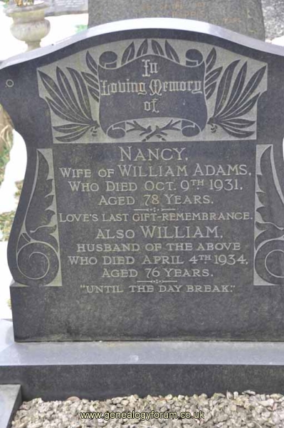 Adams - William, Nancy