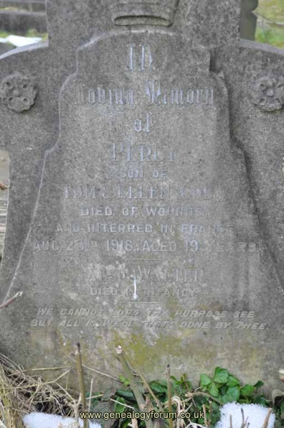 Cole - Percy (died of wounds in France) & Walter