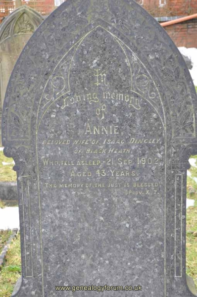 Dingley - Annie (wife of Isaac)