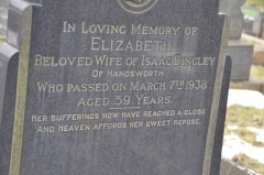 Dingley - Elizabeth (wife of Isaac)
