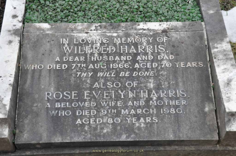 Harris - Wilfred, Rose Evelyn