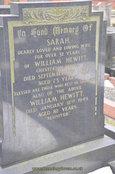 Hewitt - William, Sarah