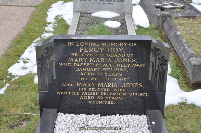 Jones - Percy Roy, Mary Maria