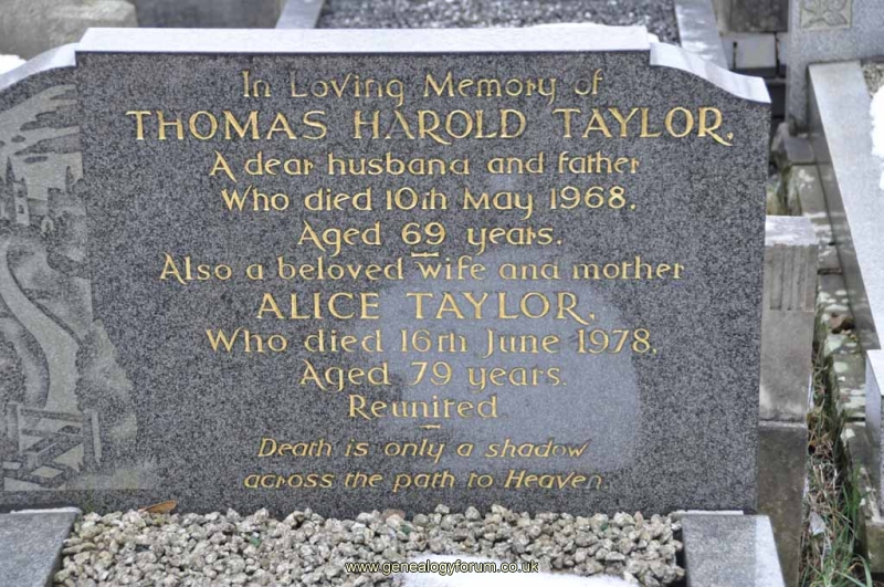 Taylor - Thomas Harold, Alice