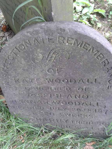 Woodall - Kate (dau of Joseph and Hanna) also son Harry