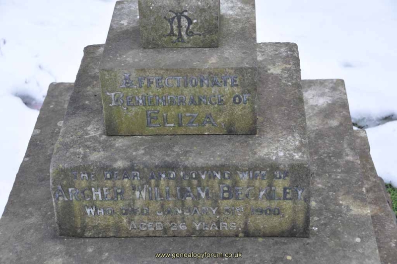 Beckley - Eliza (wife of Archer William)