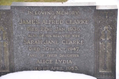 Clarke - James Alfred, Sarah Jane & dau Alice Lydia