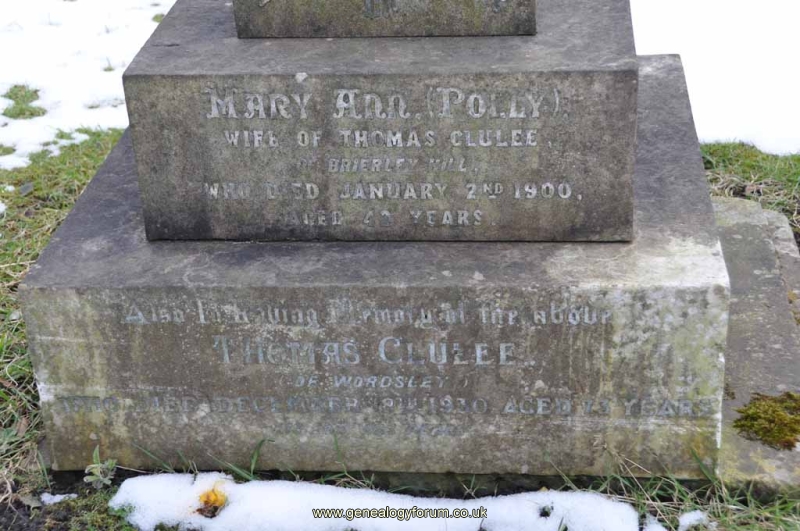 Clulee 1 - Thomas, Mary Ann (Polly)
