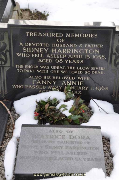 Harrington - Sidney, Fanny Annie & dau Beatrice Dora