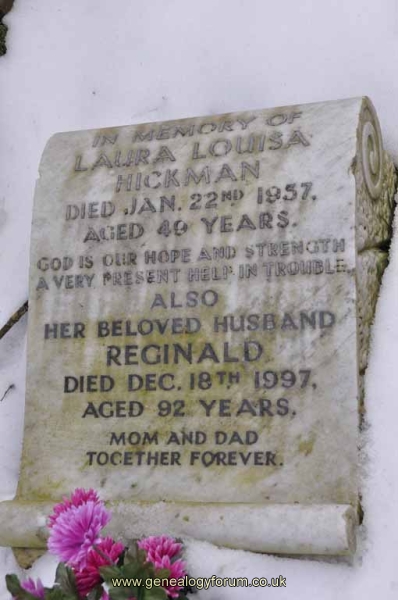 Hickman - Reginald, Laura Louisa
