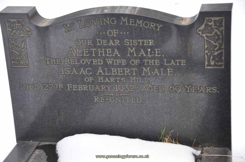 Male - Alethea (wife of Isaac Albert)
