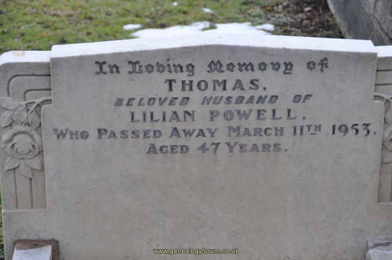 Powell - Thomas (husband of Lilian)