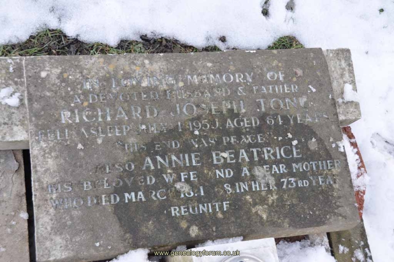 Tong - Richard Joseph, Annie Beatrice