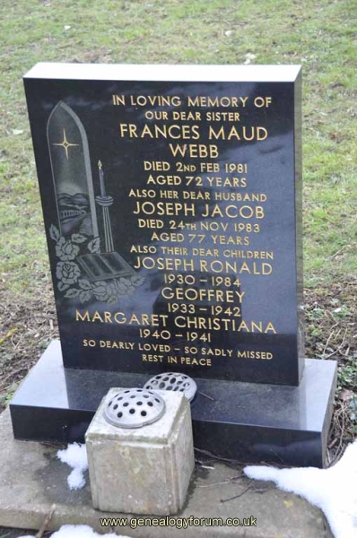 Webb - Joseph Jacob, Frances Maud & children