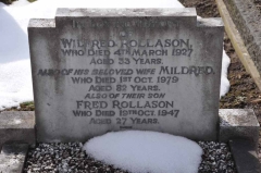 Rollason - Wilfred, Hannah & son Fred