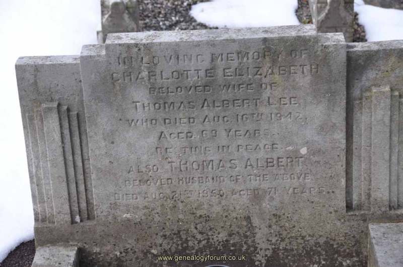 Lee - Thomas Albert, Charlotte Elizabeth