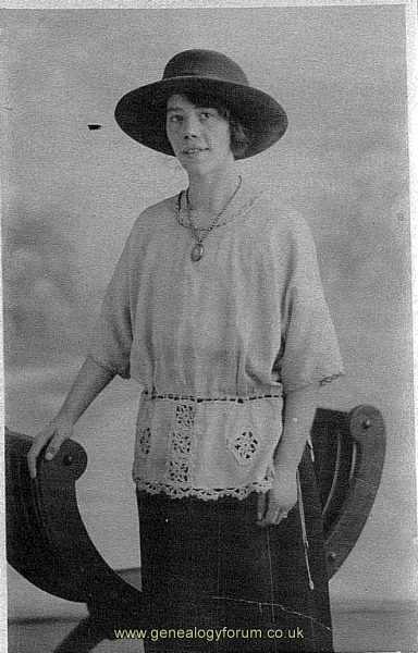 Flora Ellen Bradley (nee Tromans, dau of Arthur and Lucy Ann)