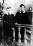 Tom Bradley (son of Josiah & Ketura) & cousin Bert Bradley both abt 10yrs old