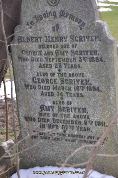 Scriven - George, Amy and son Albert Henry