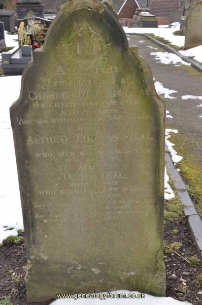 Neal - brothers Charles William, Alfred Thomas & James