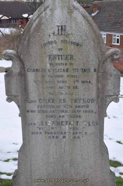 Taylor - Charles, Elizabeth & daug Esther