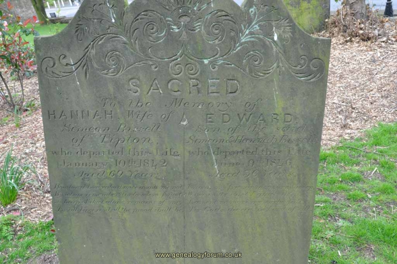 Bissell - Hannah (wife of Simeon) & son Edward