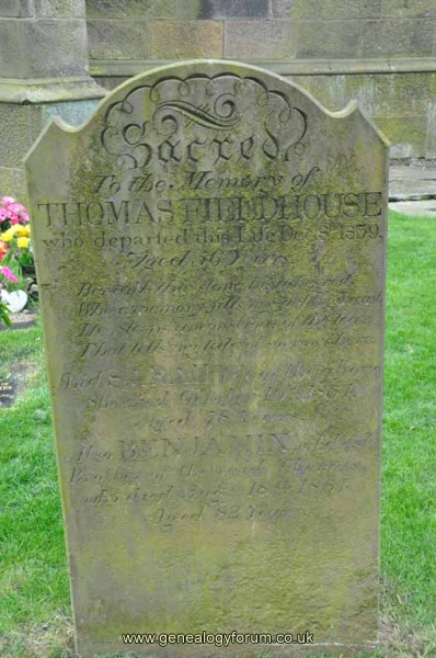 Fieldhouse - Thomas, Sarah & Benjamin (bro of Thomas)
