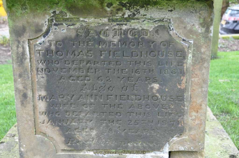 Fieldhouse 1 - Thomas, Mary Ann