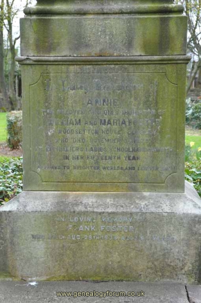 Foster 1 - Frank & Annie (dau of William) maria