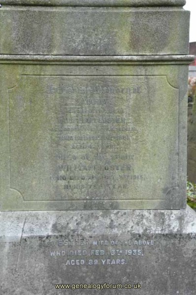 Foster 1 - William & wives Maria & Esther