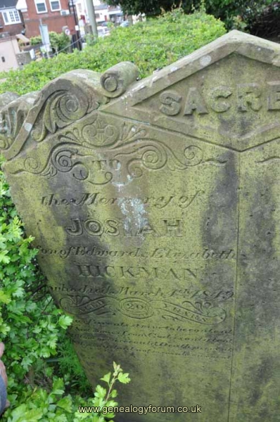 Hickman - Josiah (son of Edward & Elizabeth)