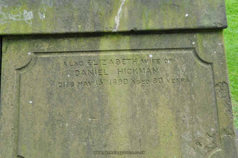Hickman 1 - Elizabeth (wife of Daniel)