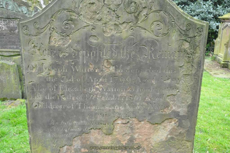 Watton -  Joseph, Elizabeth (children of Thomas & Mary)